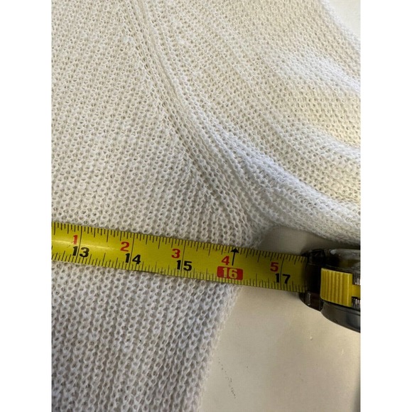 Eileen Fisher Organic Linen Cotton Blend Boat Neck Pullover Knit sz XS Tunic C15 - Picture 6 of 7